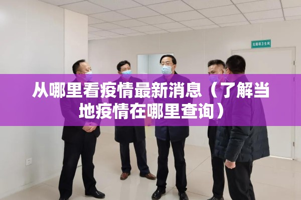 从哪里看疫情最新消息（了解当地疫情在哪里查询）