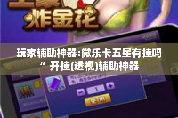 玩家辅助神器:微乐卡五星有挂吗	”开挂(透视)辅助神器