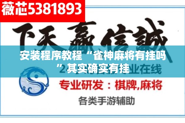 安装程序教程“雀神麻将有挂吗”其实确实有挂
