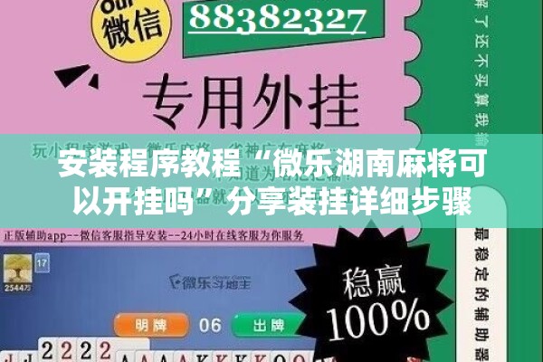 安装程序教程“微乐湖南麻将可以开挂吗”分享装挂详细步骤
