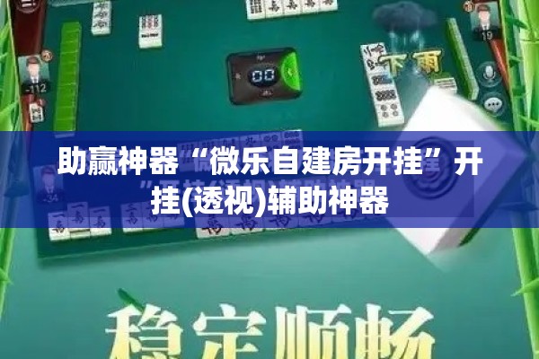 助赢神器“微乐自建房开挂”开挂(透视)辅助神器