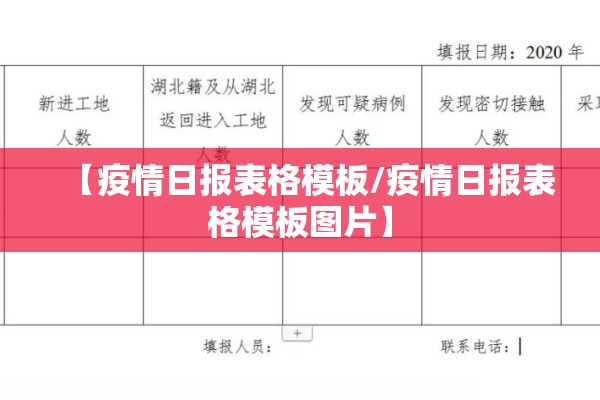 【疫情日报表格模板/疫情日报表格模板图片】 【疫情日报表格模板/疫情日报表格模板图片】