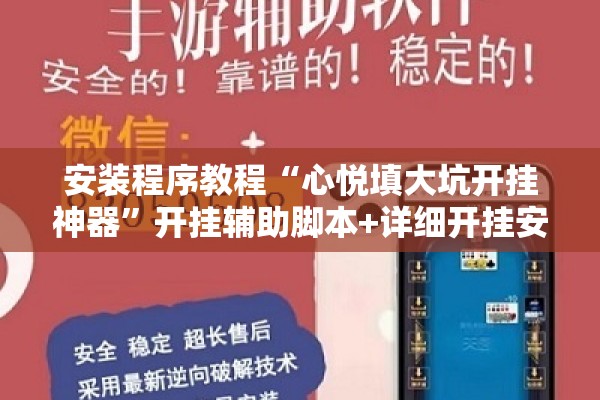 安装程序教程“心悦填大坑开挂神器”开挂辅助脚本+详细开挂安装教程