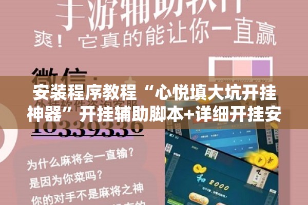 安装程序教程“心悦填大坑开挂神器	”开挂辅助脚本+详细开挂安装教程