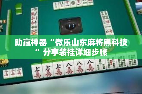 助赢神器“微乐山东麻将黑科技	”分享装挂详细步骤
