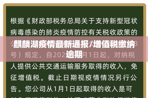 麒麟湖疫情最新通报/增值税缴纳逾期