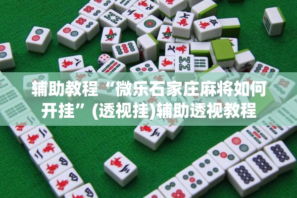 辅助教程“微乐石家庄麻将如何开挂”(透视挂)辅助透视教程