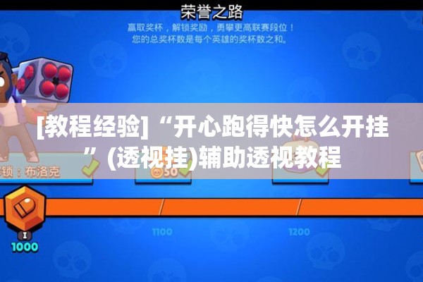 [教程经验]“开心跑得快怎么开挂”(透视挂)辅助透视教程