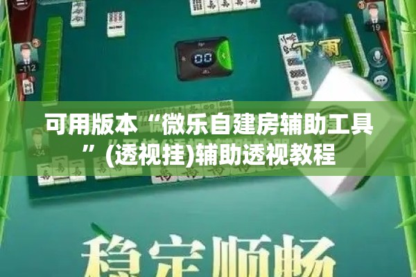 可用版本“微乐自建房辅助工具	”(透视挂)辅助透视教程