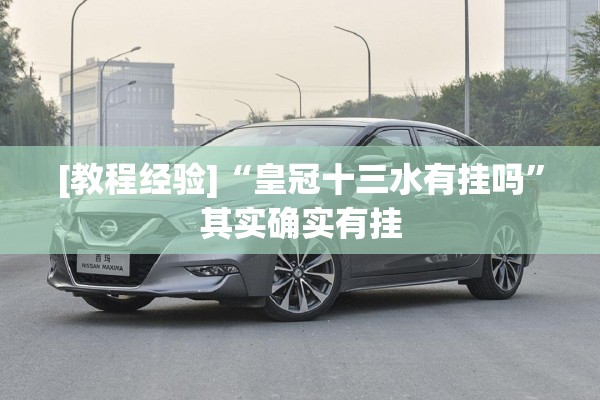 [教程经验]“皇冠十三水有挂吗”其实确实有挂