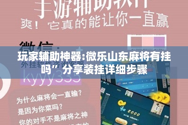 玩家辅助神器:微乐山东麻将有挂吗”分享装挂详细步骤