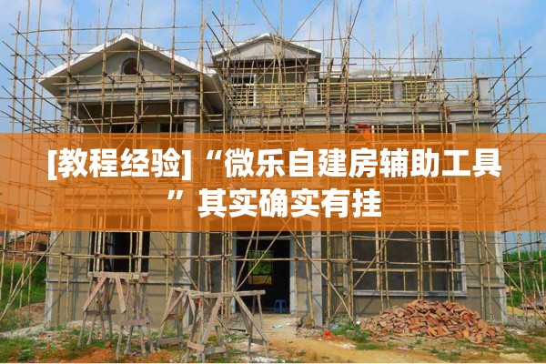 [教程经验]“微乐自建房辅助工具”其实确实有挂