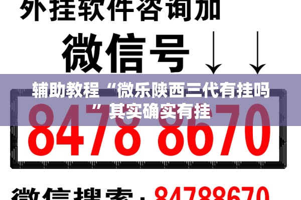 辅助教程“微乐陕西三代有挂吗”其实确实有挂