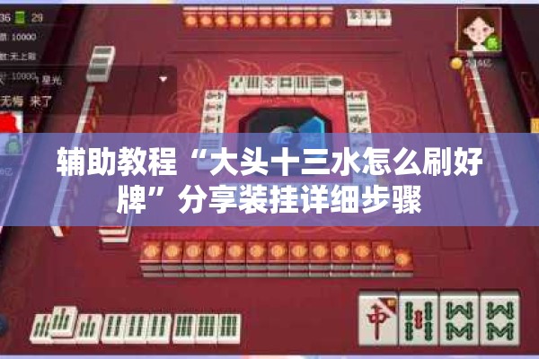 辅助教程“大头十三水怎么刷好牌	”分享装挂详细步骤