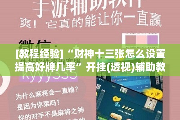 [教程经验]“财神十三张怎么设置提高好牌几率”开挂(透视)辅助教程