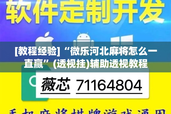 [教程经验]“微乐河北麻将怎么一直赢”(透视挂)辅助透视教程