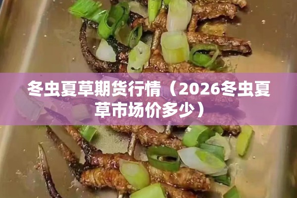 冬虫夏草期货行情(2026冬虫夏草市场价多少) 冬虫夏草期货行情(2026冬虫夏草市场价多少)