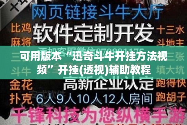 可用版本“迅奇斗牛开挂方法视频”开挂(透视)辅助教程