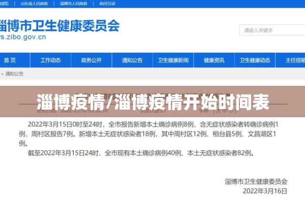 淄博疫情/淄博疫情开始时间表 淄博疫情/淄博疫情开始时间表