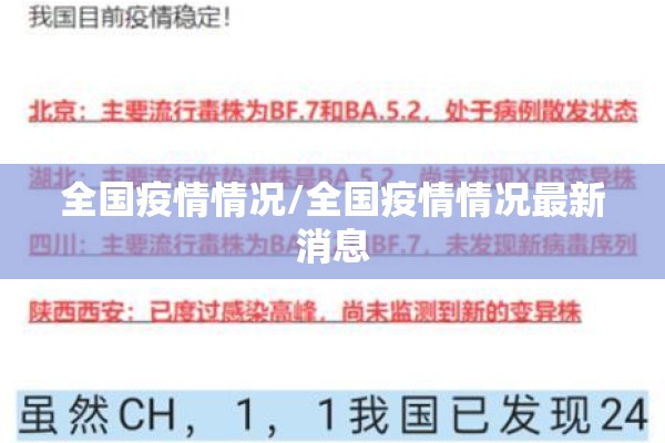 全国疫情情况/全国疫情情况最新消息