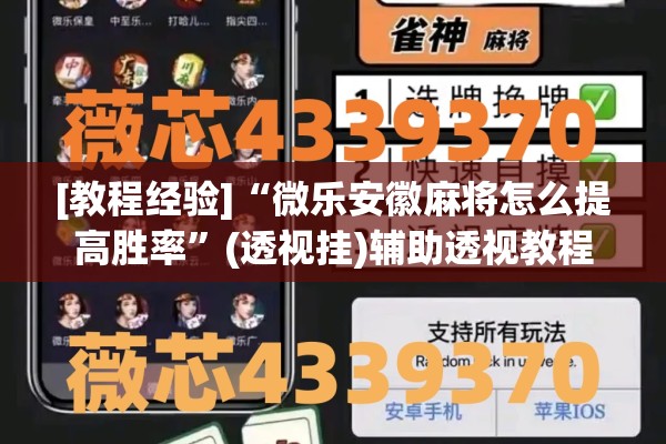 [教程经验]“微乐安徽麻将怎么提高胜率”(透视挂)辅助透视教程