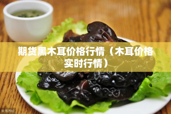 期货黑木耳价格行情（木耳价格实时行情）