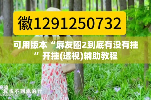 可用版本“麻友圈2到底有没有挂	”开挂(透视)辅助教程