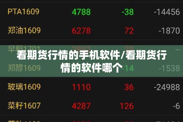 看期货行情的手机软件/看期货行情的软件哪个