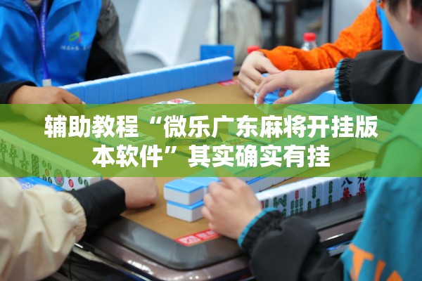 辅助教程“微乐广东麻将开挂版本软件”其实确实有挂