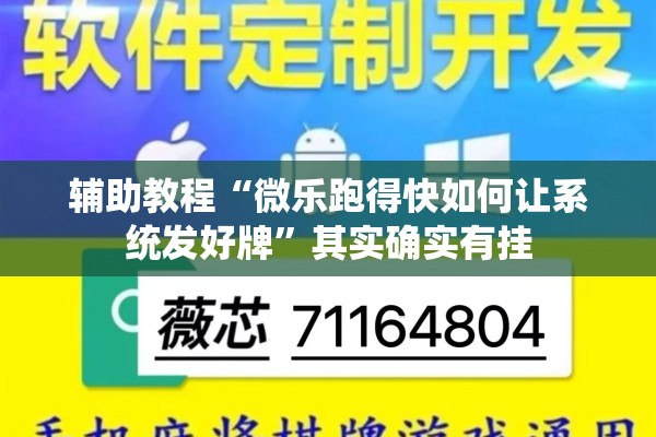 辅助教程“微乐跑得快如何让系统发好牌	”其实确实有挂