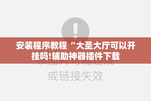安装程序教程“大圣大厅可以开挂吗!辅助神器插件下载