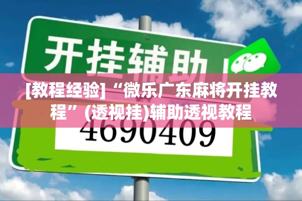 [教程经验]“微乐广东麻将开挂教程”(透视挂)辅助透视教程