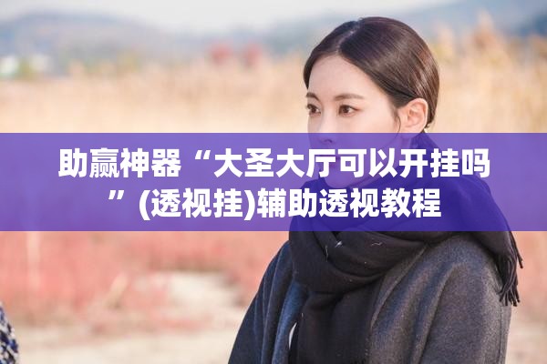 助赢神器“大圣大厅可以开挂吗”(透视挂)辅助透视教程
