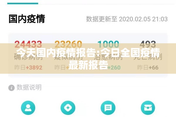 今天国内疫情报告:今日全国疫情最新报告