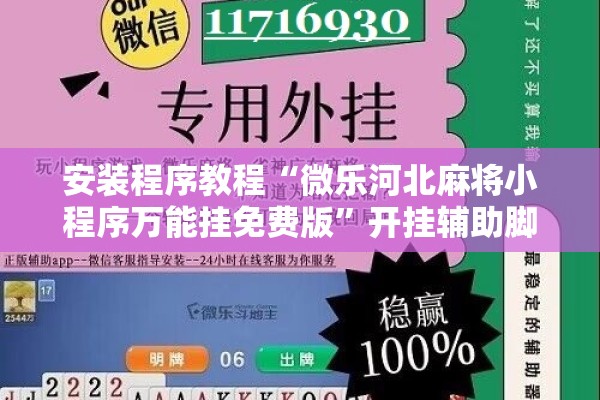 安装程序教程“微乐河北麻将小程序万能挂免费版”开挂辅助脚本+详细开挂安装教程