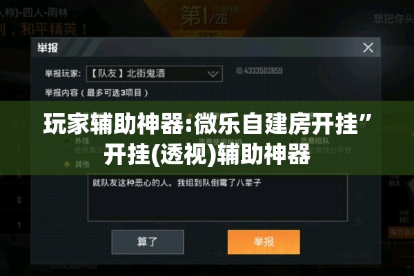 玩家辅助神器:微乐自建房开挂	”开挂(透视)辅助神器