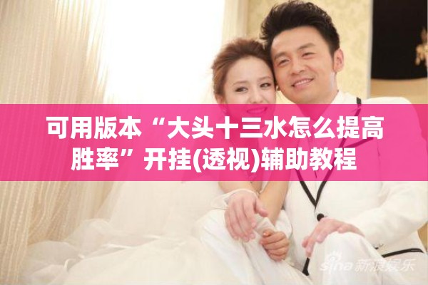 可用版本“大头十三水怎么提高胜率”开挂(透视)辅助教程