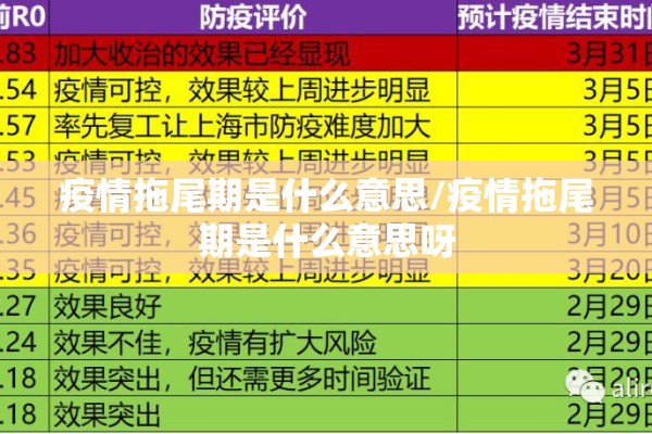 疫情拖尾期是什么意思/疫情拖尾期是什么意思呀