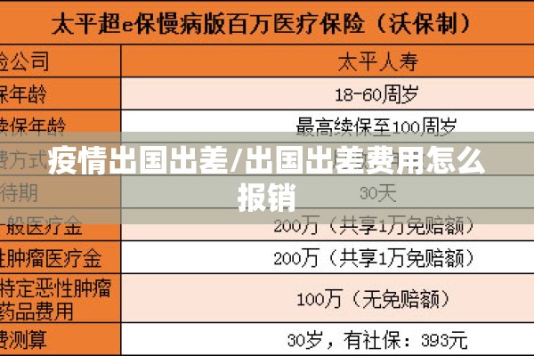 疫情出国出差/出国出差费用怎么报销