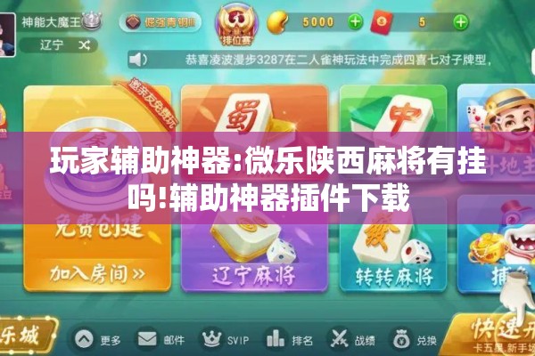 玩家辅助神器:微乐陕西麻将有挂吗!辅助神器插件下载