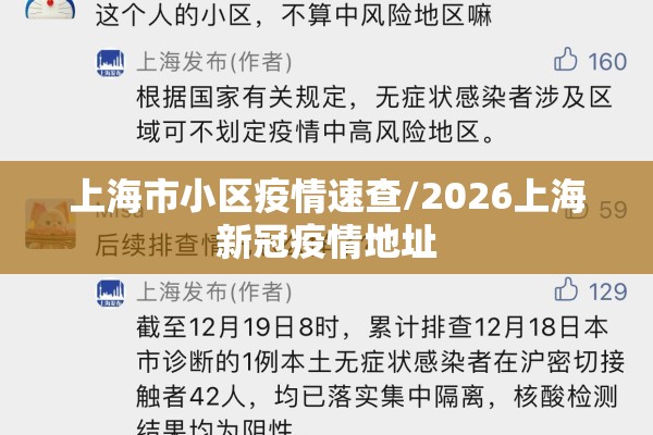 上海市小区疫情速查/2026上海新冠疫情地址 上海市小区疫情速查/2026上海新冠疫情地址