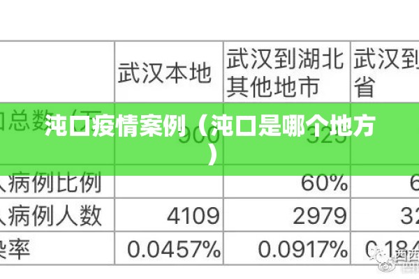 沌口疫情案例（沌口是哪个地方）