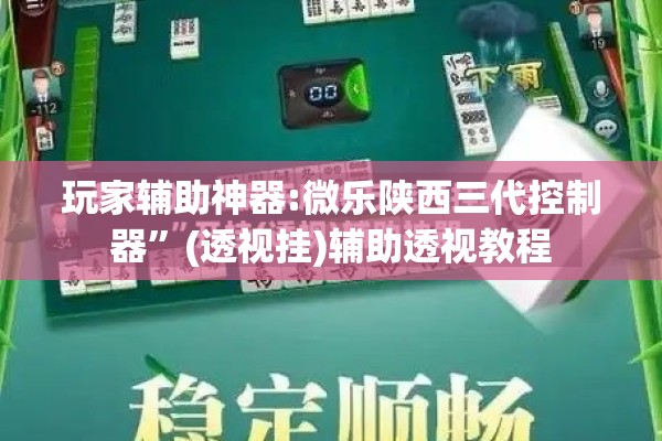 玩家辅助神器:微乐陕西三代控制器	”(透视挂)辅助透视教程