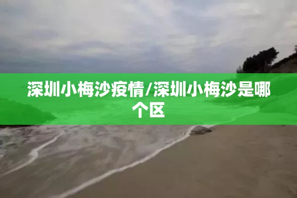深圳小梅沙疫情/深圳小梅沙是哪个区