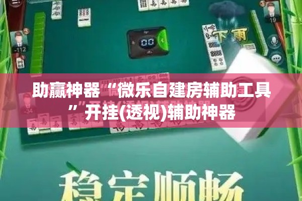 助赢神器“微乐自建房辅助工具	”开挂(透视)辅助神器