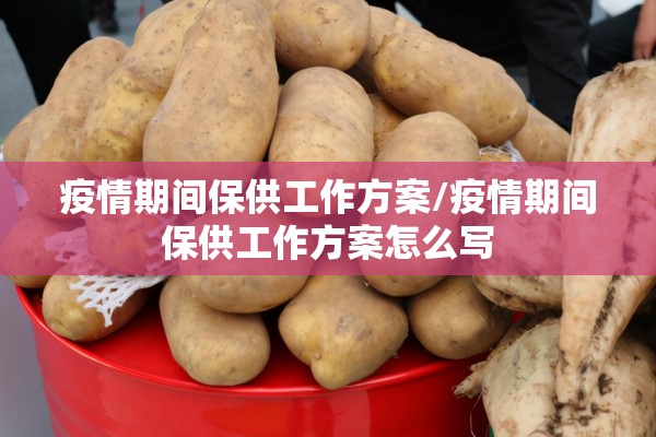 疫情期间保供工作方案/疫情期间保供工作方案怎么写
