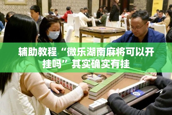 辅助教程“微乐湖南麻将可以开挂吗”其实确实有挂