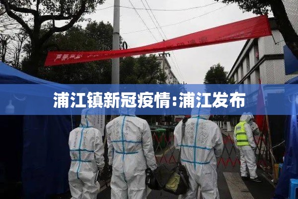 浦江镇新冠疫情:浦江发布