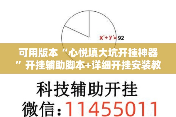 可用版本“心悦填大坑开挂神器”开挂辅助脚本+详细开挂安装教程