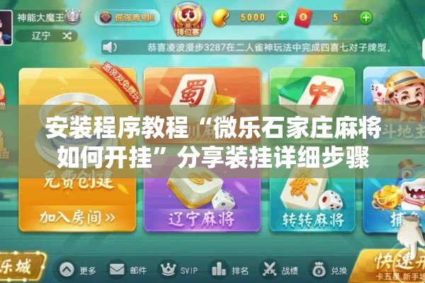 安装程序教程“微乐石家庄麻将如何开挂”分享装挂详细步骤